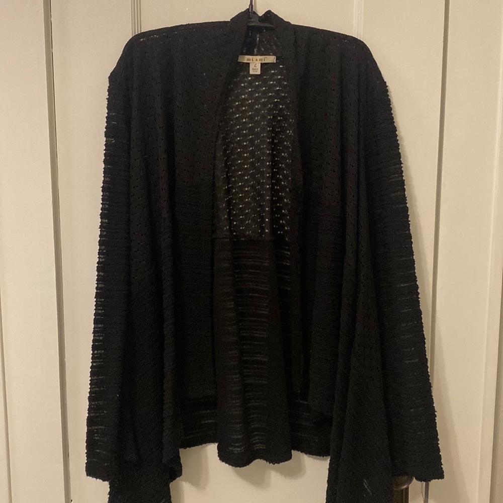 Stretch knit lace cardigan, Miami brand, size large